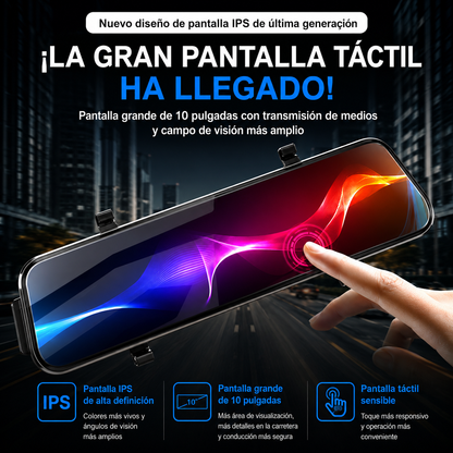 Espejo retrovisor 4 en 1 Pantalla Táctil