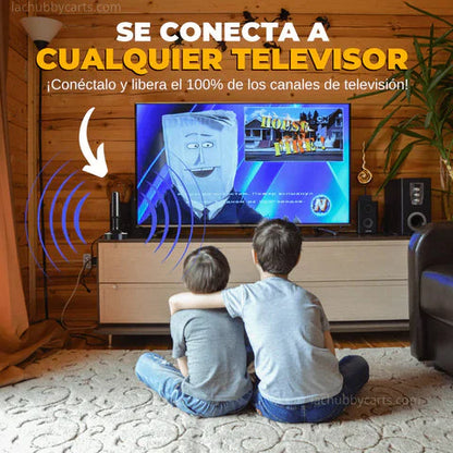 Antena HDTV 4K Universal TV™ UltraHD | +1000 Programas Gratis + Base TT Magnética Regalo 🎁