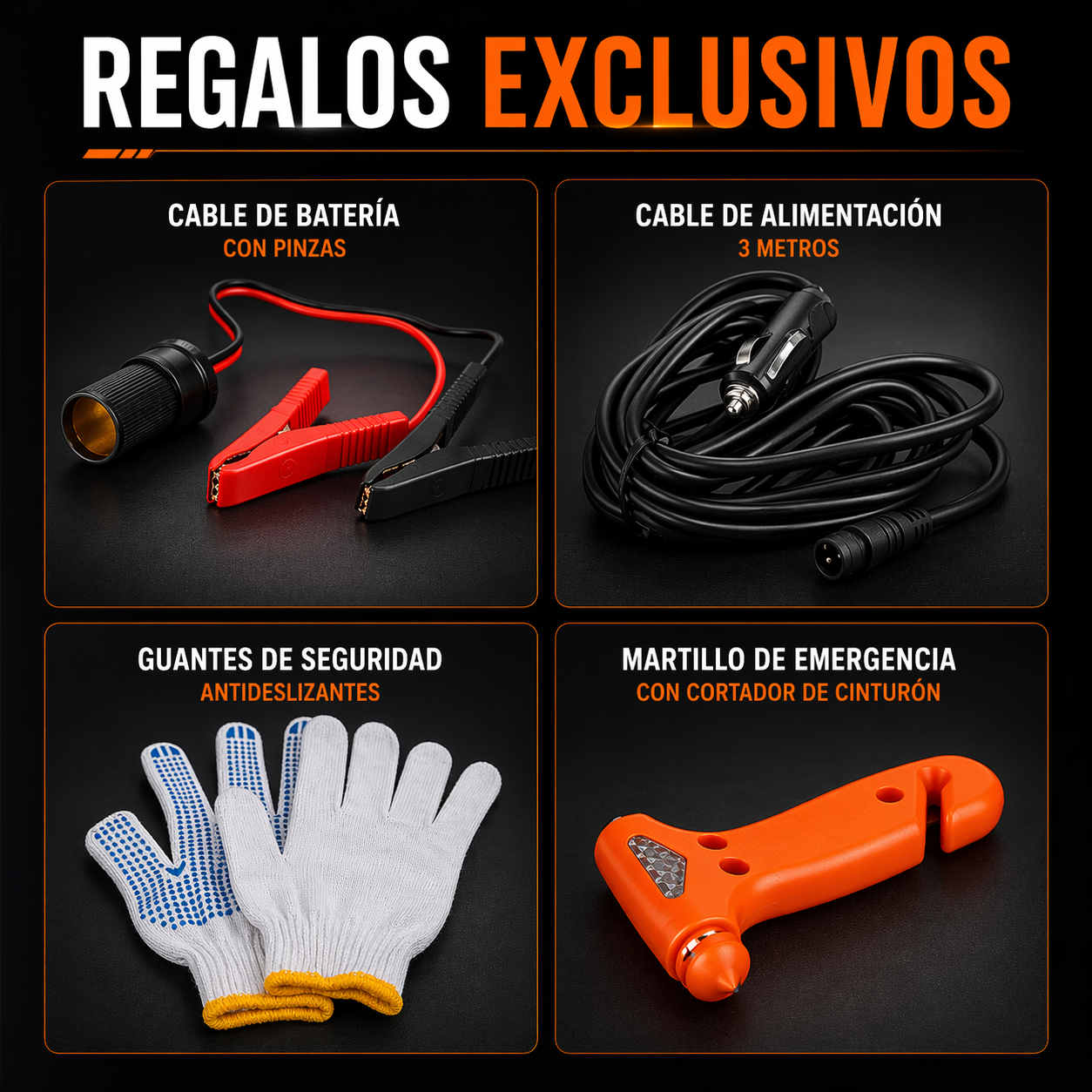 KIT COMPRESOR PORTÁTIL + REGALOS - PROMOCIÓN SOLO HOY